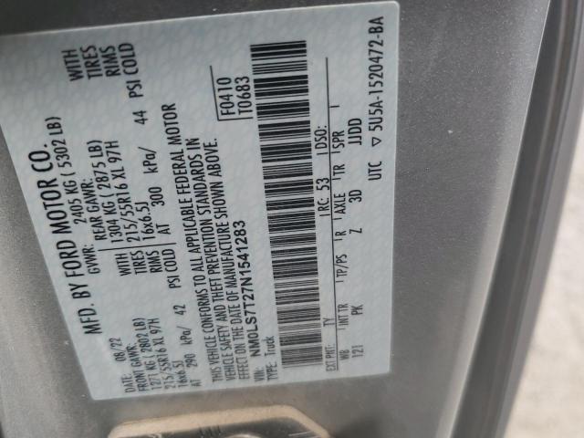 2022 FORD TRANSIT CO NM0LS7T27N1541283