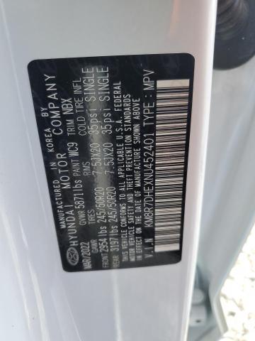 2022 HYUNDAI PALISADE C KM8R7DHEXNU452401