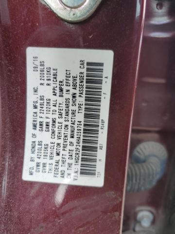 2017 HONDA ACCORD LX 1HGCR2F34HA059754