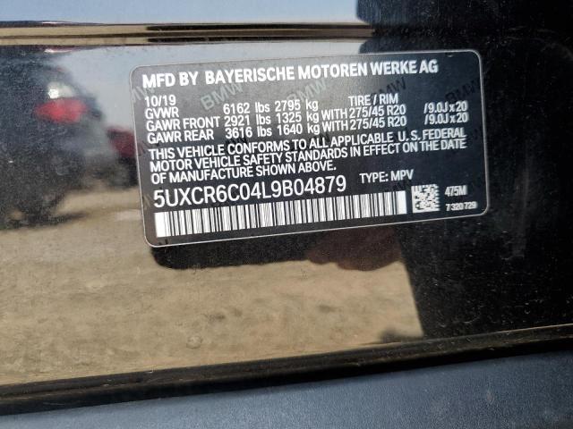 2020 BMW X5 XDRIVE4 - 5UXCR6C04L9B04879