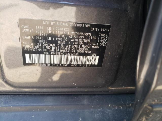 2019 SUBARU OUTBACK 3. 4S4BSENC1K3294069