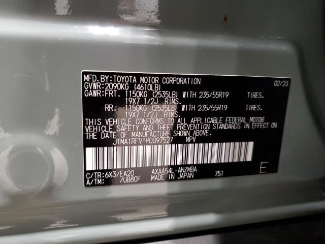 2023 TOYOTA RAV4 XLE P - JTMA1RFV1PD097527