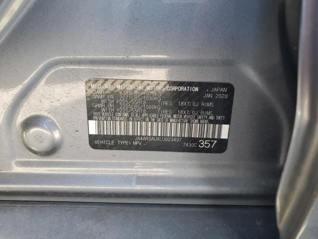 2020 MITSUBISHI OUTLANDER JA4AR3AUXLU023497