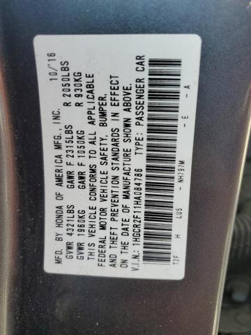 2017 HONDA ACCORD SPO - 1HGCR2F11HA084786