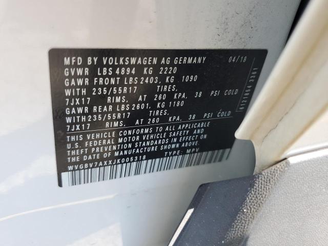 2018 VOLKSWAGEN TIGUAN LIM WVGBV7AXXJK005318