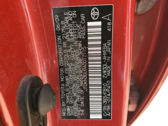 2010 TOYOTA PRIUS - JTDKN3DU9A0017115
