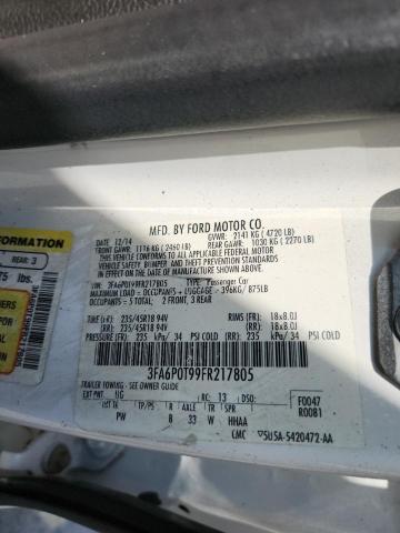 2015 FORD FUSION SE - 3FA6P0T99FR217805