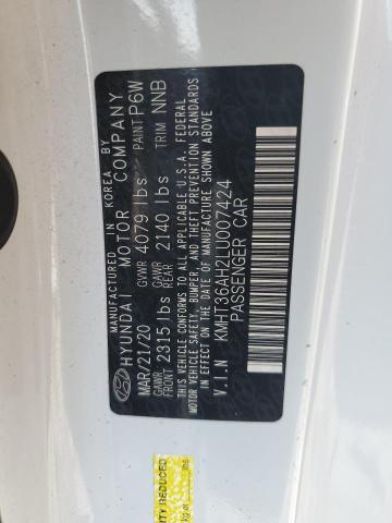 2020 HYUNDAI VELOSTER N - KMHT36AH2LU007424