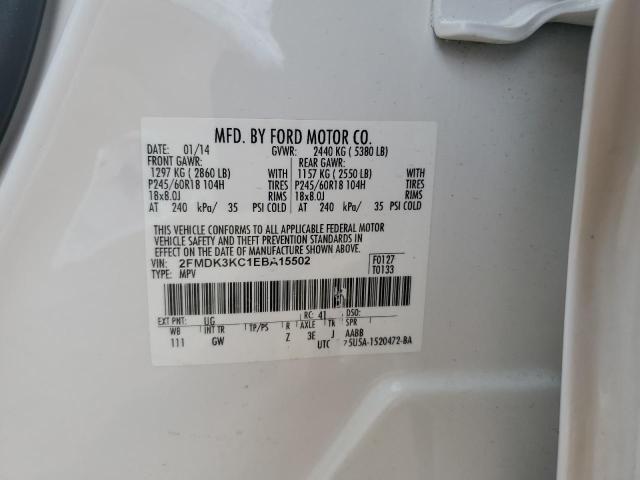 2014 FORD EDGE LIMIT - 2FMDK3KC1EBA15502