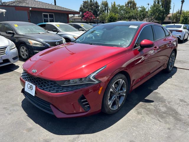 KIA K5 EX 2021 maroon  gas 5XXG34J22MG005086 photo #3