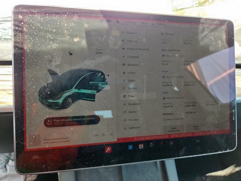 2023 TESLA MODEL 3 5YJ3E1EB2PF609326