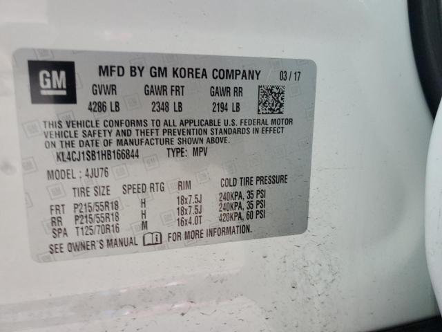 2017 BUICK ENCORE SPO KL4CJ1SB1HB166844