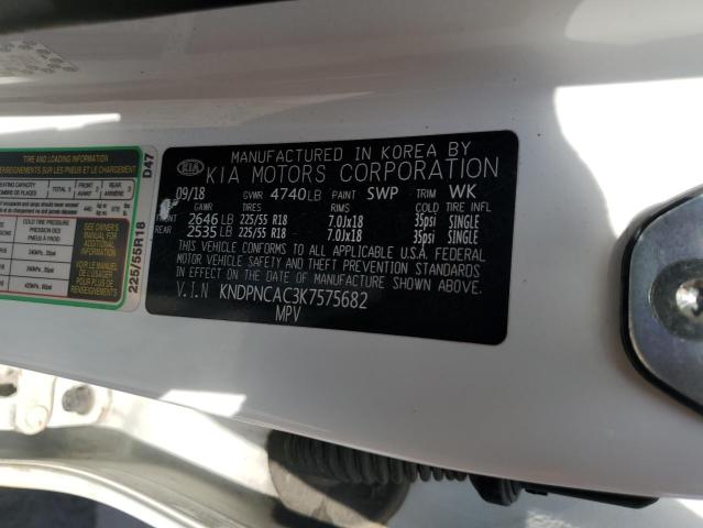 2019 KIA SPORTAGE E - KNDPNCAC3K7575682