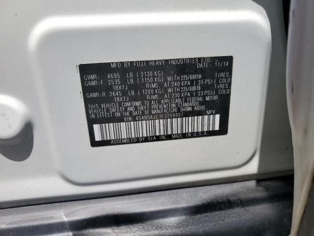2015 SUBARU OUTBACK 2. 4S4BSAJC1F3258807