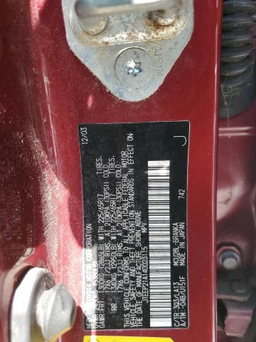 2004 TOYOTA HIGHLANDER #3308395334