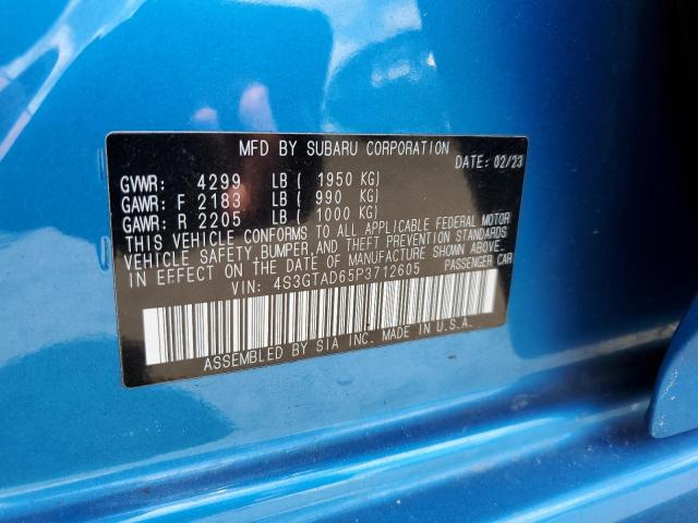 2023 SUBARU IMPREZA PR 4S3GTAD65P3712605
