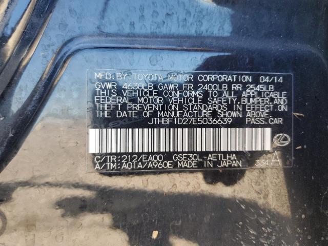 2014 LEXUS IS 250 - JTHBF1D27E5036639