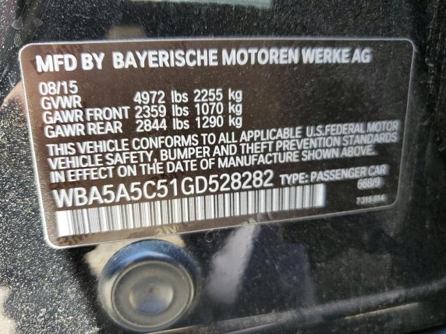 2016 BMW 528 I WBA5A5C51GD528282