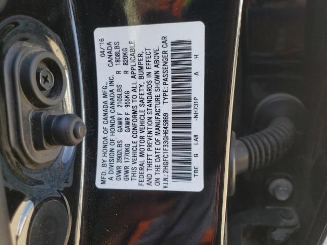 2016 HONDA CIVIC EX - 2HGFC1F33GH645869