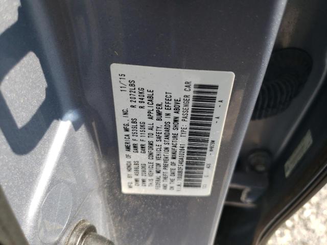 2016 ACURA TLX 19UUB2F34GA002641