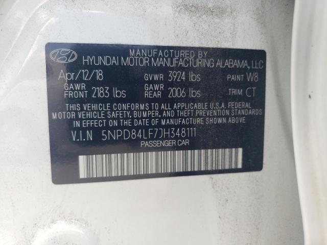 2018 HYUNDAI ELANTRA SE - 5NPD84LF7JH348111