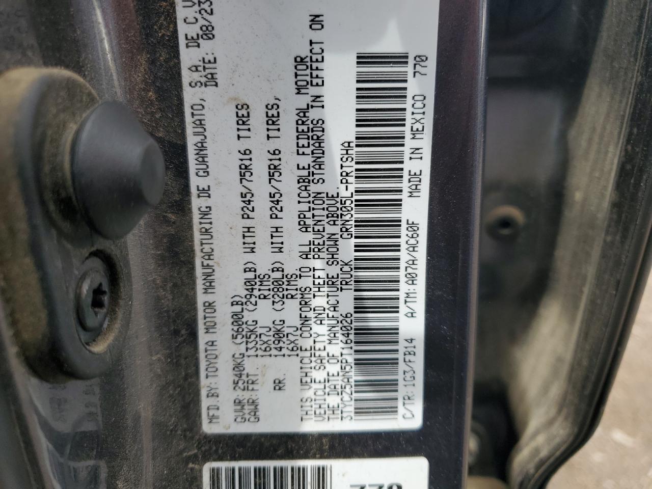 TOYOTA TACOMA DOUBLE CAB