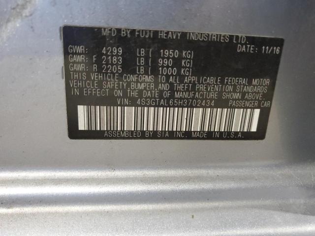 2017 SUBARU IMPREZA SP 4S3GTAL65H3702434