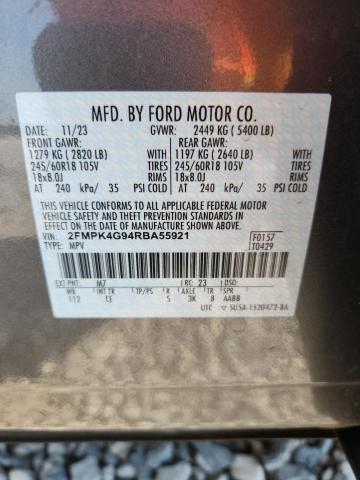 2024 FORD EDGE SE 2FMPK4G94RBA55921