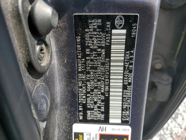 2015 TOYOTA AVALON XLE 4T1BK1EB1FU138579