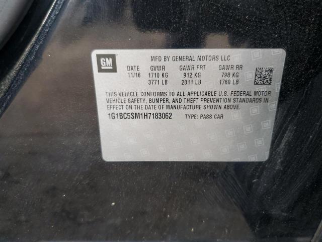 2017 CHEVROLET CRUZE LS 1G1BC5SM1H7183062