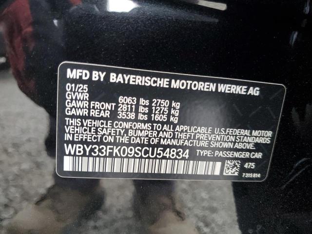 2025 BMW I5 EDRIVE WBY33FK09SCU54834