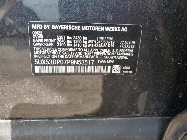 2023 BMW X3 XDRIVE3 5UX53DP07P9N53517