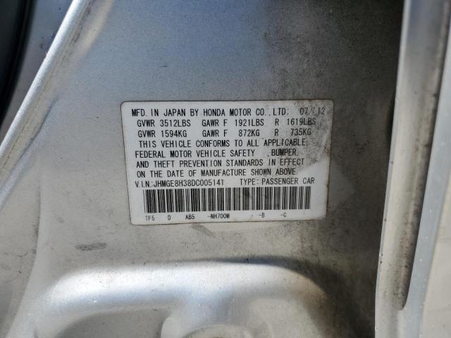 2013 HONDA FIT - JHMGE8H38DC005141