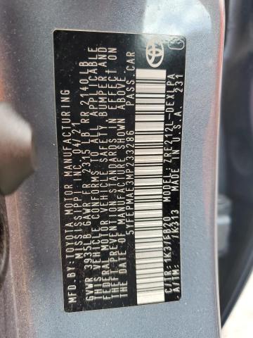 2021 TOYOTA COROLLA LE - 5YFEPMAE3MP233286