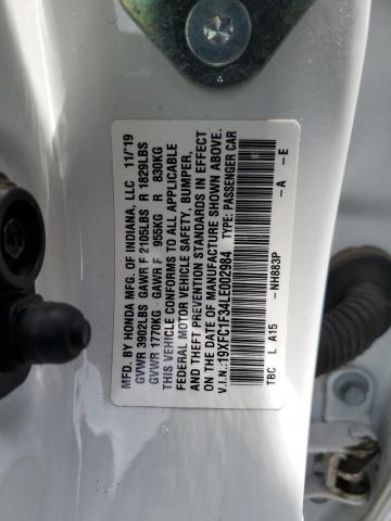 2020 HONDA CIVIC EX 19XFC1F34LE002984
