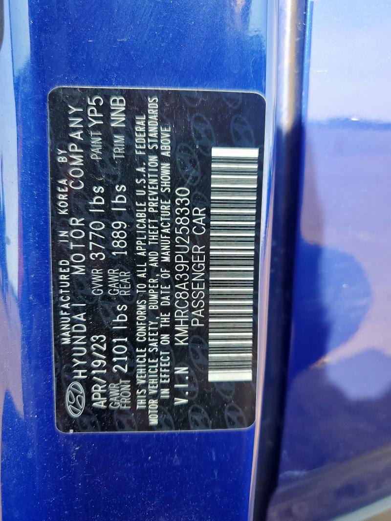 2023 HYUNDAI VENUE SEL KMHRC8A39PU258330
