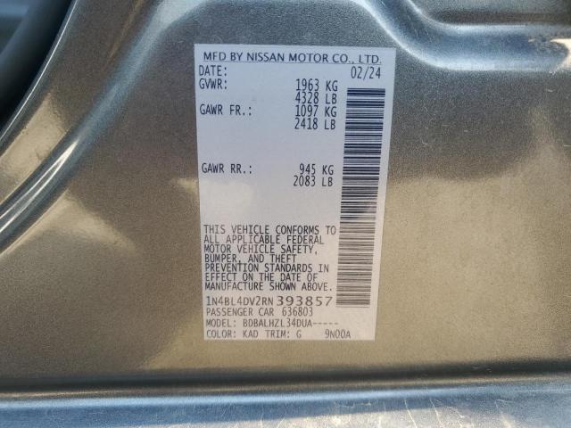 2024 NISSAN ALTIMA SV - 1N4BL4DV2RN393857