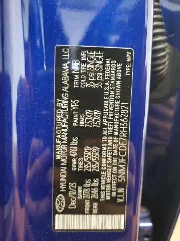 2024 HYUNDAI TUCSON SEL 5NMJFCDE7RH362821