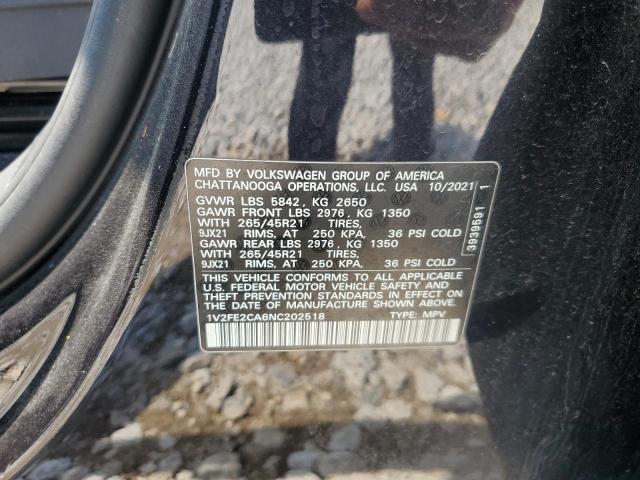 2022 VOLKSWAGEN ATLAS CROS - 1V2FE2CA6NC202518