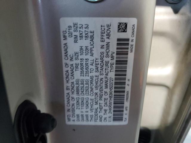 2019 HONDA CR-V EXL 2HKRW1H83KH503727