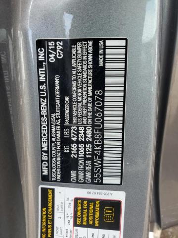 2015 MERCEDES-BENZ C 300 4MATIC 55SWF4KB8FU067078