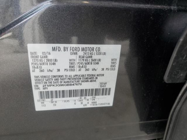 2016 FORD EDGE SE 2FMPK3G96GBB47670