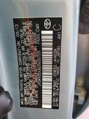 2013 TOYOTA PRIUS - JTDKN3DU6D5620725