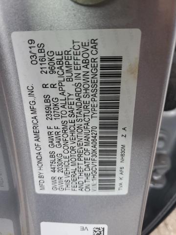 2019 HONDA ACCORD SPO - 1HGCV1F30KA064270