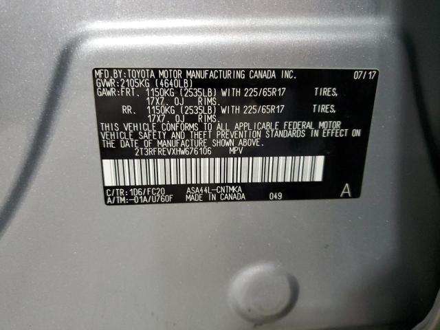 2017 TOYOTA RAV4 XLE - 2T3RFREVXHW676106