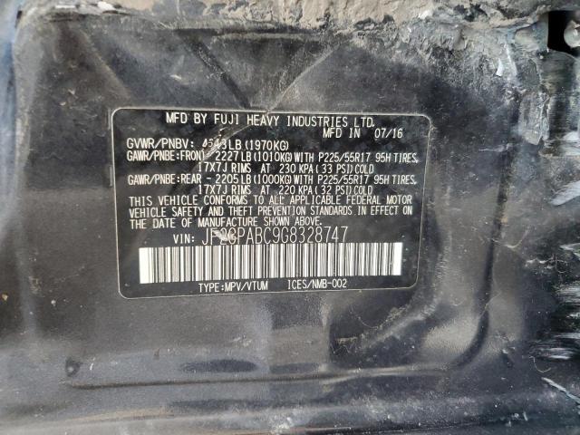 2016 SUBARU CROSSTREK JF2GPABC9G8328747
