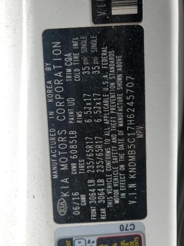 2017 KIA SEDONA LX KNDMB5C17H6245707