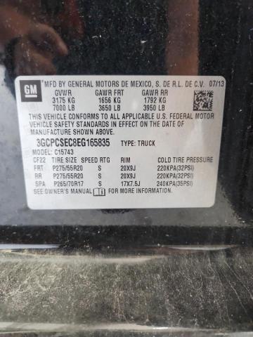 2014 CHEVROLET SILVERADO - 3GCPCSEC8EG165835