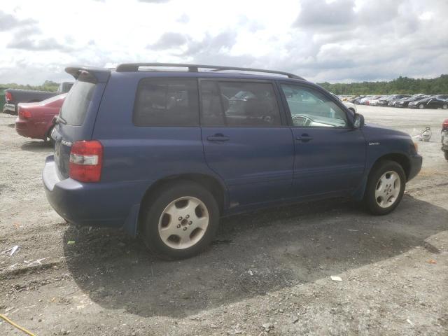 TOYOTA HIGHLANDER 2004 blue  gas JTEEP21A840050747 photo #4