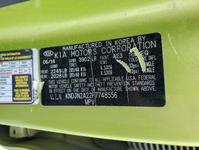 2015 KIA SOUL - KNDJN2A22F7748556
